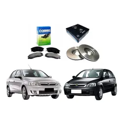  Kit Disco Pastilha Freio Dianteiro Corsa 1.0 1.4 2002 A 2016