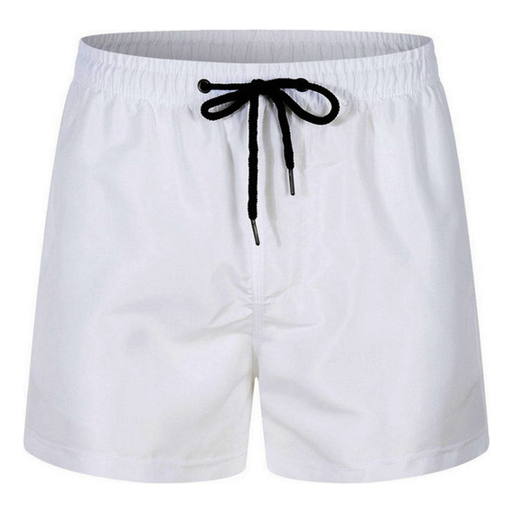 Short Playa Hombre Short Traje De Baño Color Sólido Hombre