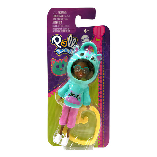 Polly Pocket - Shani Gatito - 10 Cm De Alto -original Mattel