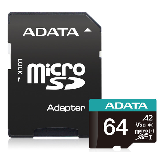 Tarjeta Memoria Microsd Adata 64 Gb Clase 10 Con Adaptador