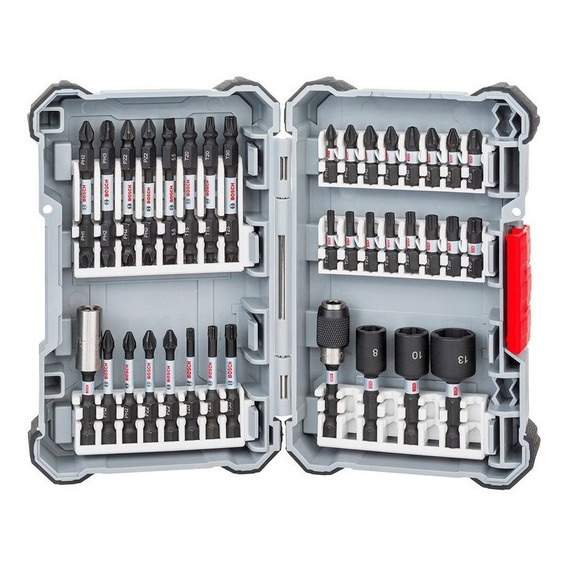 Set Puntas Tubos 36 Piezas 1/4 Bosch 2607017568 Pick Click