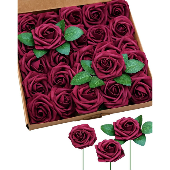 Pack 25 Unid Rosas De Jabón Para Decoraciones