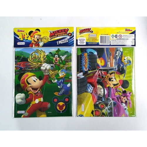 Mickey Mouse - Puzzle 2 - 6 Y 9 Piezas - Art Dch07636