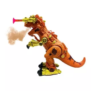 Dragão Robô Dinossauro Grande Solta Fumaça E Atira Dardo