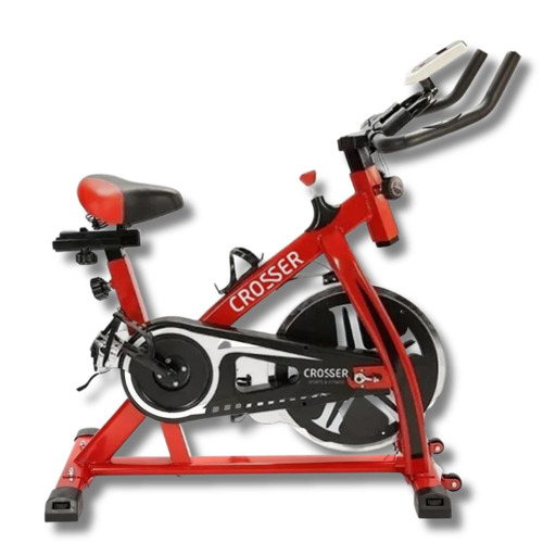 Bicicleta fija Crosser SBR 1000 para spinning color rojo