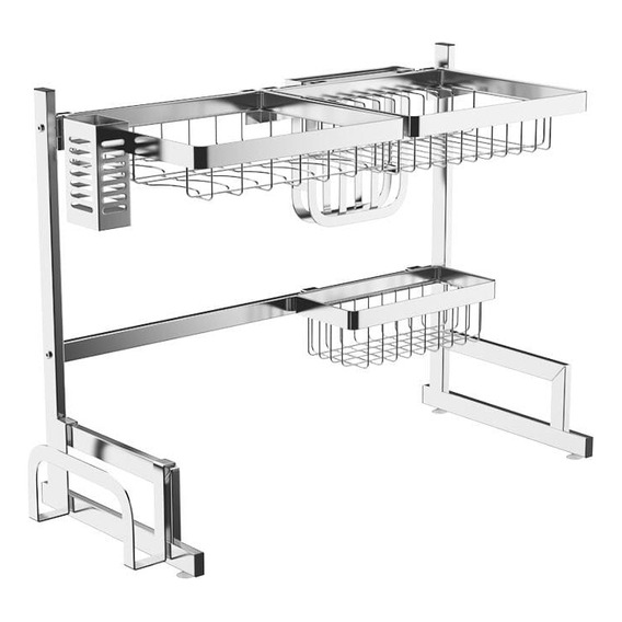 Escurridor De  Platos De 65cm De Acero Inox Sobrelavadero