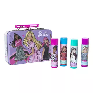 Set Labial Bálsamo Juego 5 Piezas De Sabor Barbie