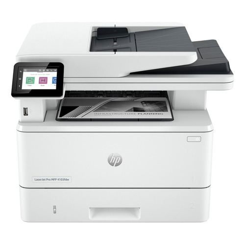 Impresora Hp Laserjet Pro Mfp 4103fdw Color Blanco/gris