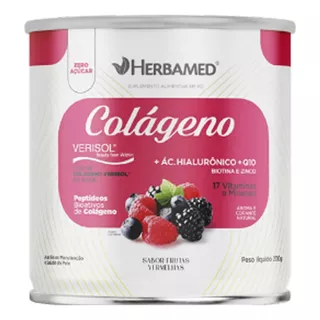 Colágeno Verisol - 200g Frutas Vermelhas - Herbamed