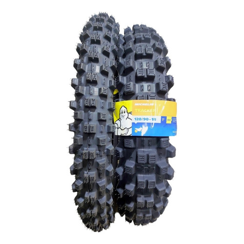 Llantas Michelin 120/90-18 + 80/100-21 Tracker Usan Cámara