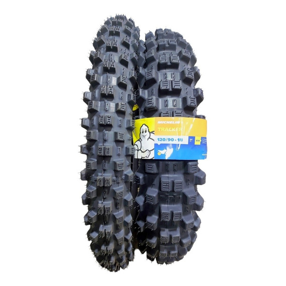 Llantas Michelin 120/90-18 + 80/100-21 Tracker Usan Cámara