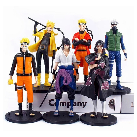 Figuras De Acción Naruto 18cm Juguetes De Coleccion 6 Piezas