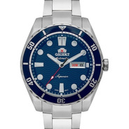 # Relógio Orient Masculino Automático Fundo Azul F49ss003