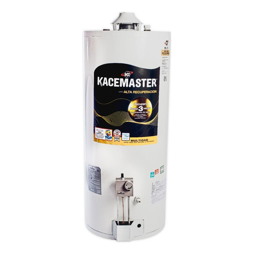 Termotanque A Gas Kacemaster - 90 Lts. - Alta Recuperacion Color Blanco