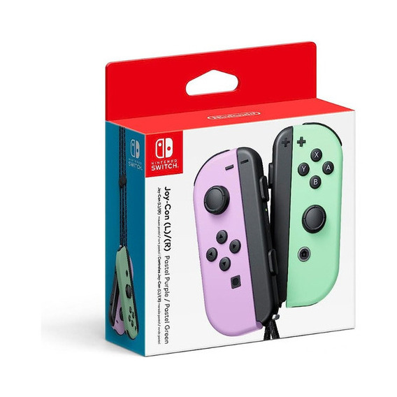Control Nintendo Switch Joy-con Pastel Morado Pastel Verde Color Violeta