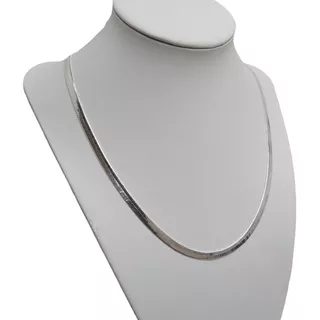 Collar Cadena Baño Plata 925 Modelo Serpiente - Adcesorios