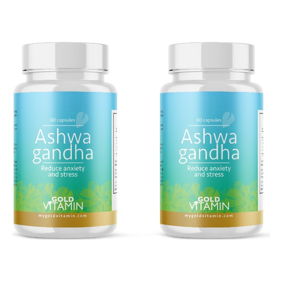 Pack X2 Ashwagandha 500mg - 60 Capsulas | Gold Vitamin