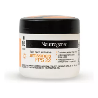 Hidratante Face Care Intensive Antissinais 100g Neutrogena Tipo De Pele Normal