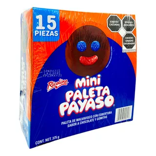 Mini Paleta Payaso Ricolino 15pzas