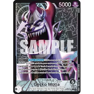 Gecko Moria Lider Aa - Cartas One Piece Tcg Original