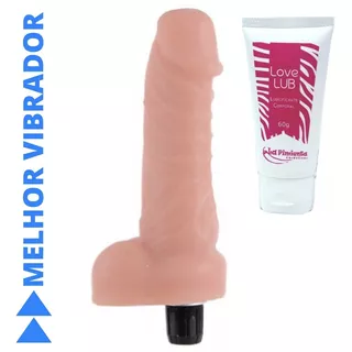 Consolo Pênis 15cm 3,5cm Cyberskin Gigante Vibrador