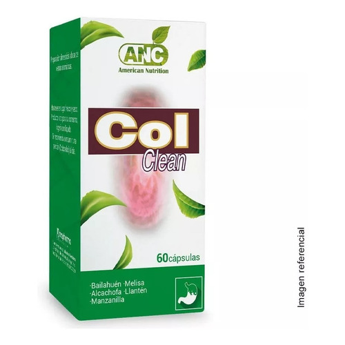 Suplemento en cápsula ANC  Suplementos Alimenticios Anc Col Clean 60 Caps alcachofa