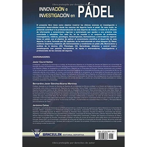 Libro : Innovacion E Investigacion En Padel  - Javier Cou...