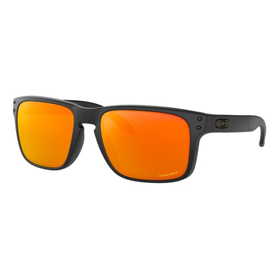 Lente Solar Oakley Sunglasses Holbrook Hombre 0oo9102 Negro Color de la lente Rojo Diseño Espejeada