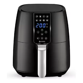 Freidora De Aire Suono Air Fryer Led Digital 1450 W 3.8 L Color Negro