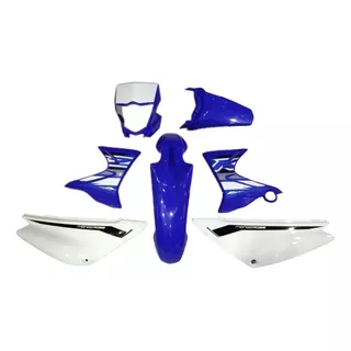 Kit Plasticos Yamaha Xtz 125 Azul Con Cubre Óptica .