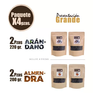 Café-almendra-arándano-pasa Cubierto De Chocolatex4 220g C/u