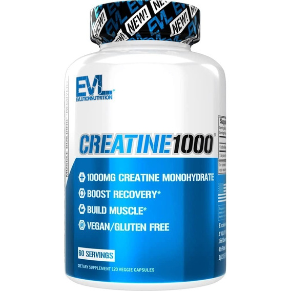 Creatina Monohidratada Evl 1000 120 Capsulas Eeuu Tgouy