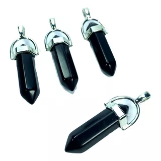 Obsidiana Negra Pack Puntas 3 + 1 - Original - Reiki- India