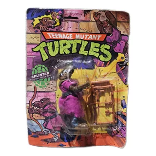Tortugas Ninja Splinter En Blister Decada 80 R1