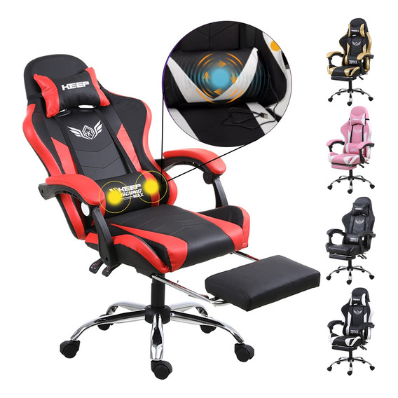 New Silla Gamer Reclinable Giratoria Ergonómica Súper Cómoda