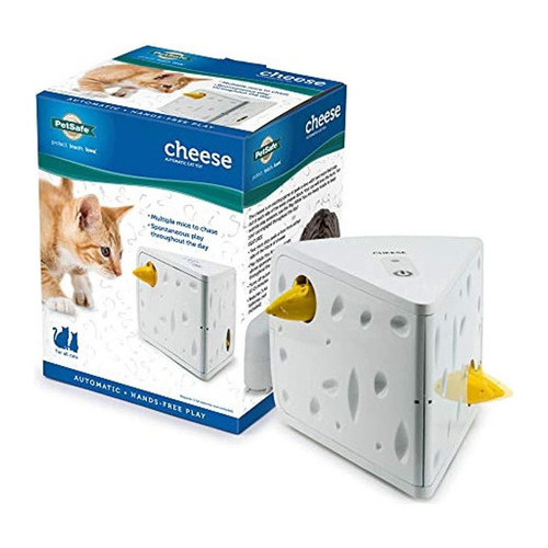 Juguete Para Gatos Chesse Toy Color White/Yellow