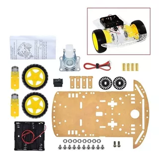 Kit Chasis Carro Robot Inteligente 2wd 2 Llanta Para Arduino