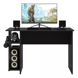 Escrivaninha Gamer Qmovi 3875 Mdp De 114m X 74.5cm X 54cm Preto