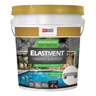 Manta Líquida Cimentícia Elastment 4kg Cinza