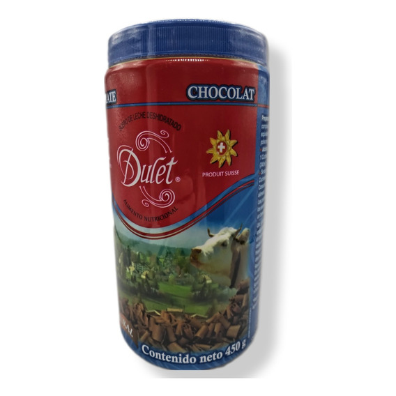 Dulet Lactosuero Suizo Sabor Chocolate 1 Bote De 450g