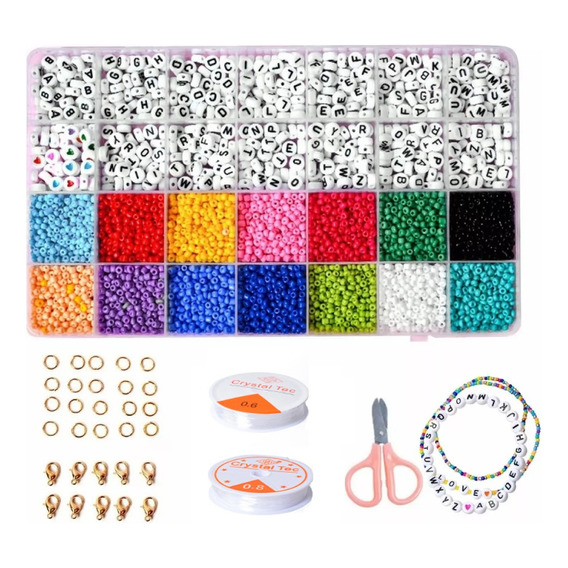 Kits Para Cuentas De Bisutería Cuentas Para Pulseras 3850pcs