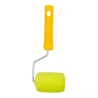 Rolo Roloflex Resistence 6cm Amarelo C/cabo Verniz Esmalte