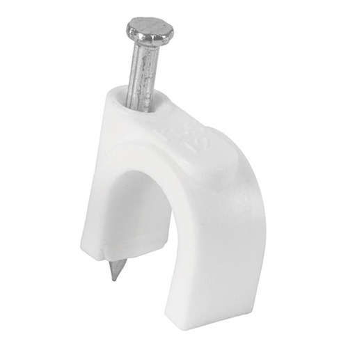 Grapa Curva 12 Mm Blanca Bolsa 20 Piezas Volteck