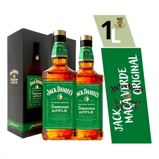 Whisky Jack Daniel's Apple Maça Com Caixa E Selo 2 Unidades