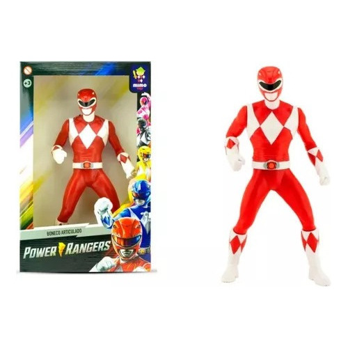 Ranger Rojo Muñeco Articulado Power Rangers 41cm Orig Ditoys