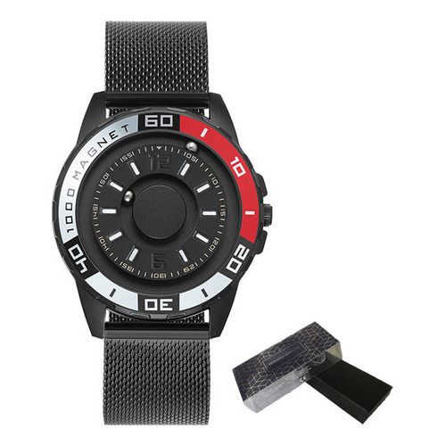 Reloj De Cuarzo Magnético Eutour Stainless Business Color De La Correa Mesh Belt Black