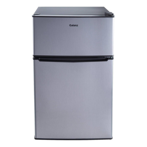 Refrigerador frigobar Galanz GL31 stainless steel con freezer 88L 110V