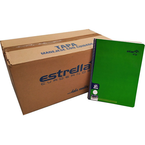 Cuaderno Profesional Estrella 100h Doble Raya Espiral 50 Pzs