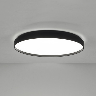 Plafon Led York Negro Control Remoto 45w Diseño Moderno Lk