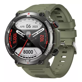 Relógio Inteligente Blackview W50 Lcd Smartwatch 1.96 Relógio Inteligente Masculino Army Green Bluetooth 5.3 Call